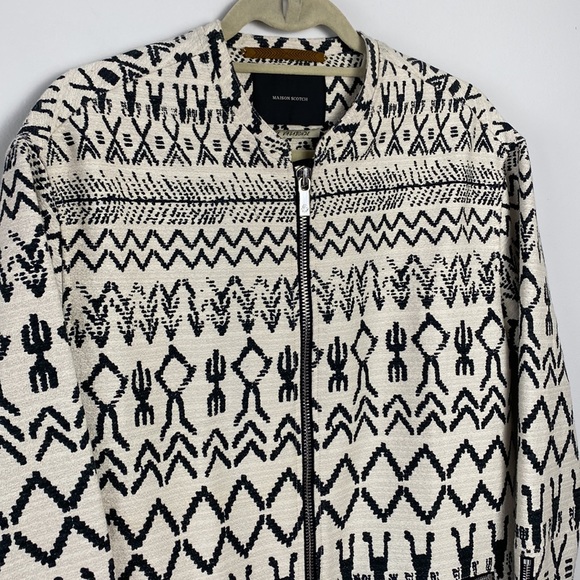 NEW Maison Scotch Scotch & Soda Jolie Vanabonde Aztec Southwest Print Car Coat - Picture 3 of 14